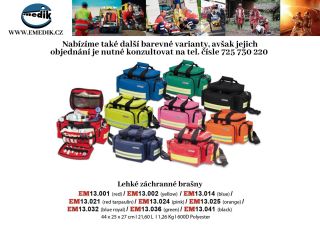 Na našem e-shopu nabízíme organizované a praktické brašny pro případ nouze, ideální pro záchranné složky 🚑🚒 Můžete se...