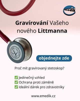 🩺 Gravírování na stetoskopy Littmann – nově u nás! Drobnost, která vytváří velký rozdíl. Nezaměnitelný podpis....